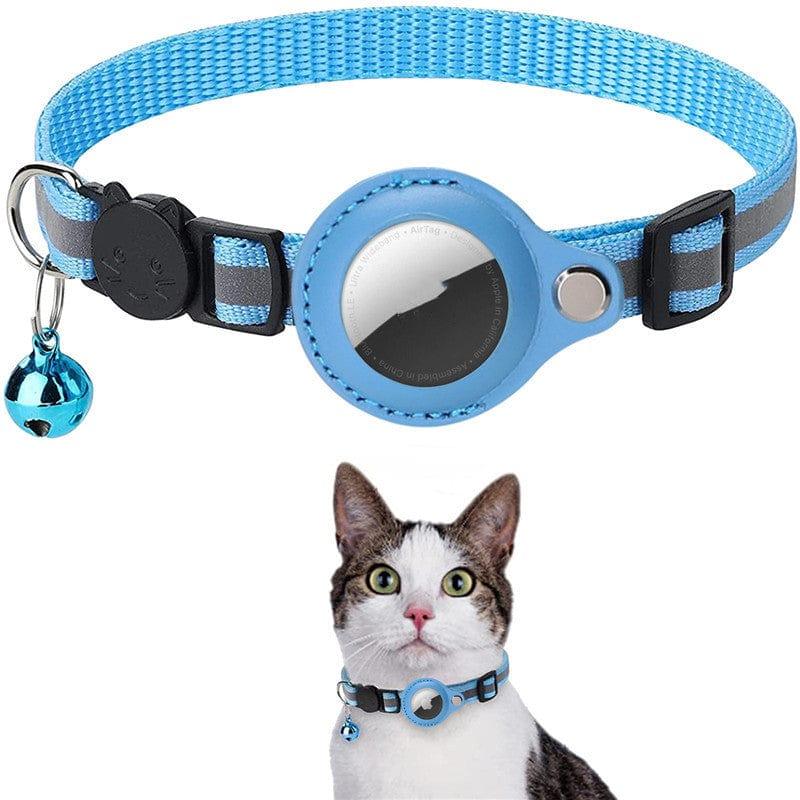 Cat Collar Sky Blue Reflective Collar Waterproof