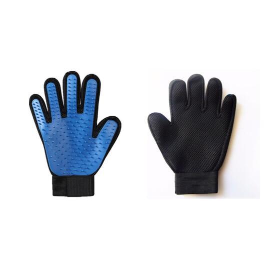 Hair Remover One pair / Blue Pet Hair Deshedding Brush Gloves