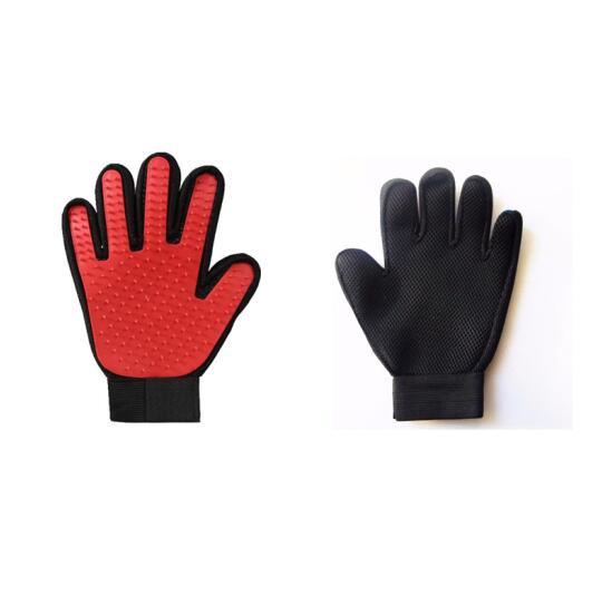 Hair Remover One pair / Red Pet Hair Deshedding Brush Gloves