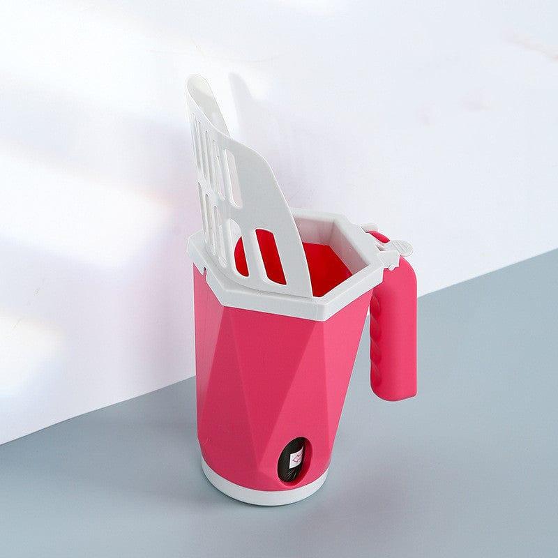 Litter Scoop Red Removable Litter Scooper with Holder.